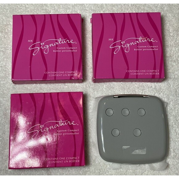 Lot of 3 Mary Kay Signature Custom Compact 9004 Gray - Picture 1 of 3